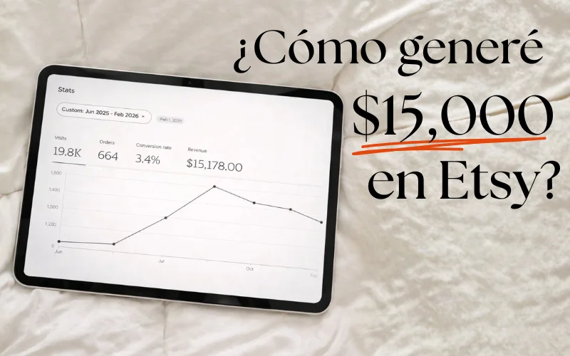 +15.000 dólares generados en Etsy POD